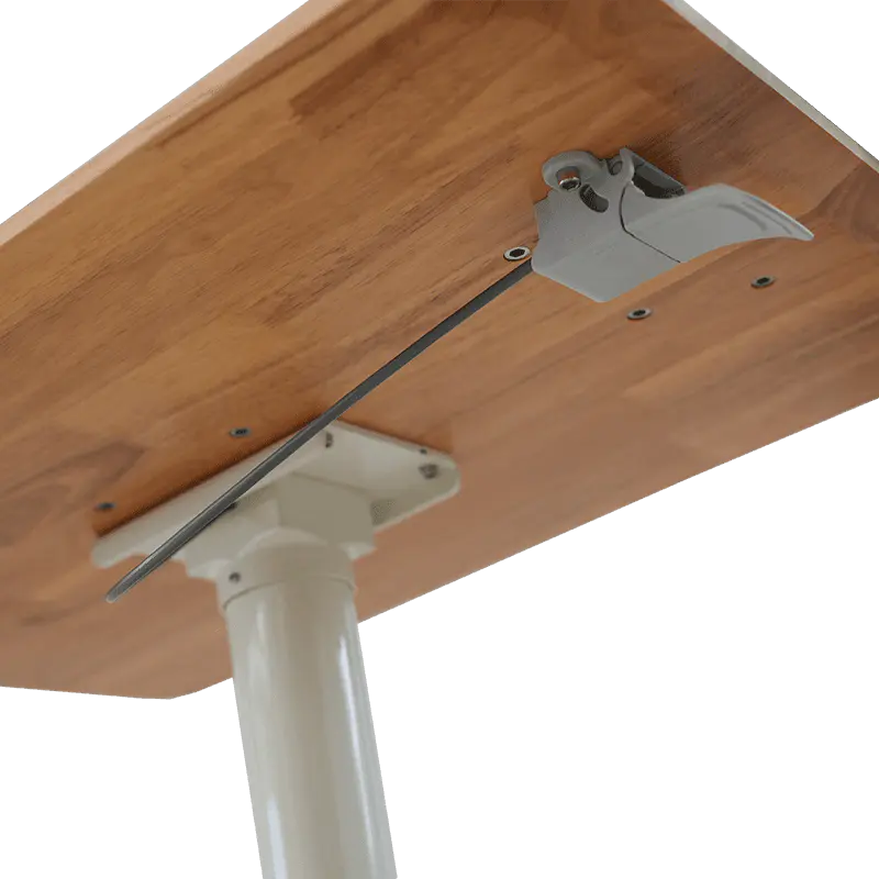 SK06-01 Bureau pneumatique à hauteur réglable en bois naturel