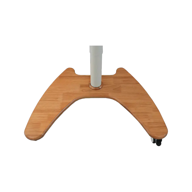 SK06-01 Bureau pneumatique à hauteur réglable en bois naturel