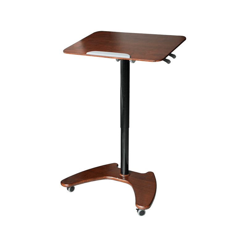 Bureau inclinable pneumatique à hauteur réglable en bois massif noyer SK06