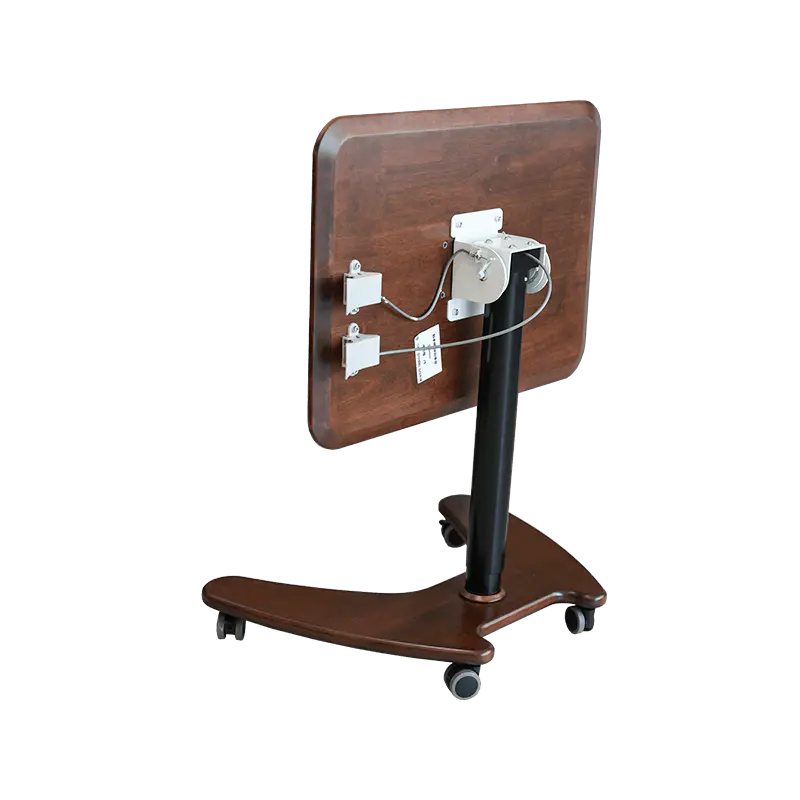 Bureau inclinable pneumatique à hauteur réglable en bois massif noyer SK06