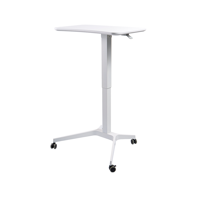 TH07 (colonne carrée en tube d'aluminium) Bureau pneumatique réglable en hauteur