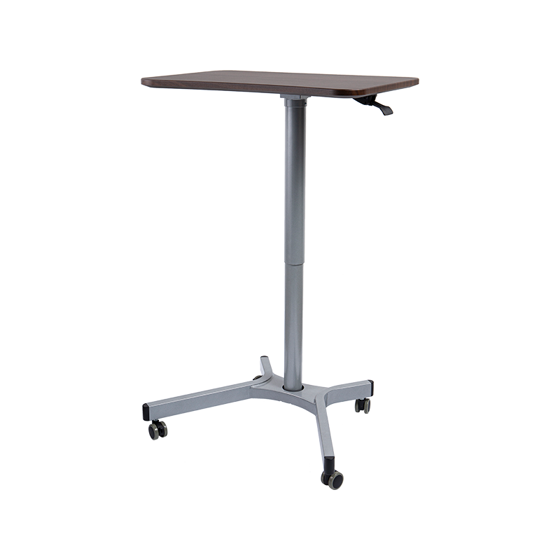 TH08 (colonne en tube d'aluminium) Bureau pneumatique à hauteur réglable