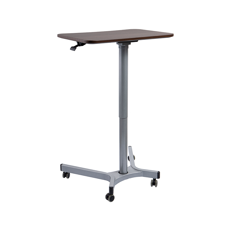 TH08 (colonne en tube d'aluminium) Bureau pneumatique à hauteur réglable