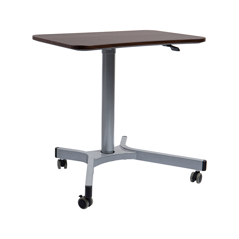 TH08 (colonne en tube d'aluminium) Bureau pneumatique à hauteur réglable